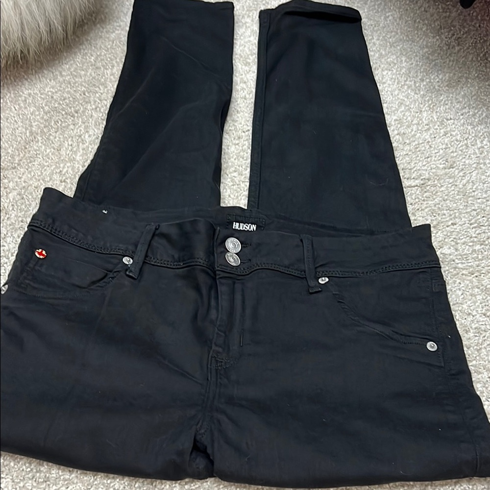 Hudson Jeans Women's Black Jeans Collin Skinny